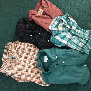 Lot bundle 5 button down dress shirt short sleeve